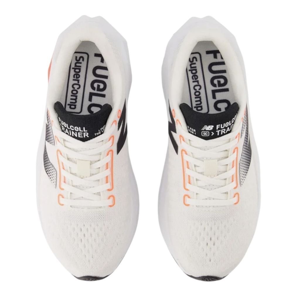Tênis New Balance Fuelcell Supercomp Trainer V3 Feminino Branco/Laranja/Preto 5