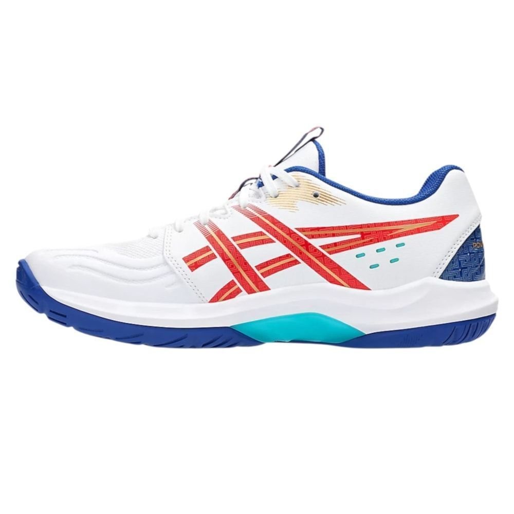 Tênis Asics Powerbreak FF Masculino Branco/Azul 2