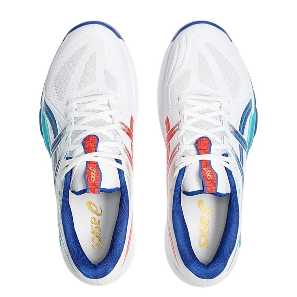 Tênis Asics Powerbreak FF Masculino Branco/Azul 5