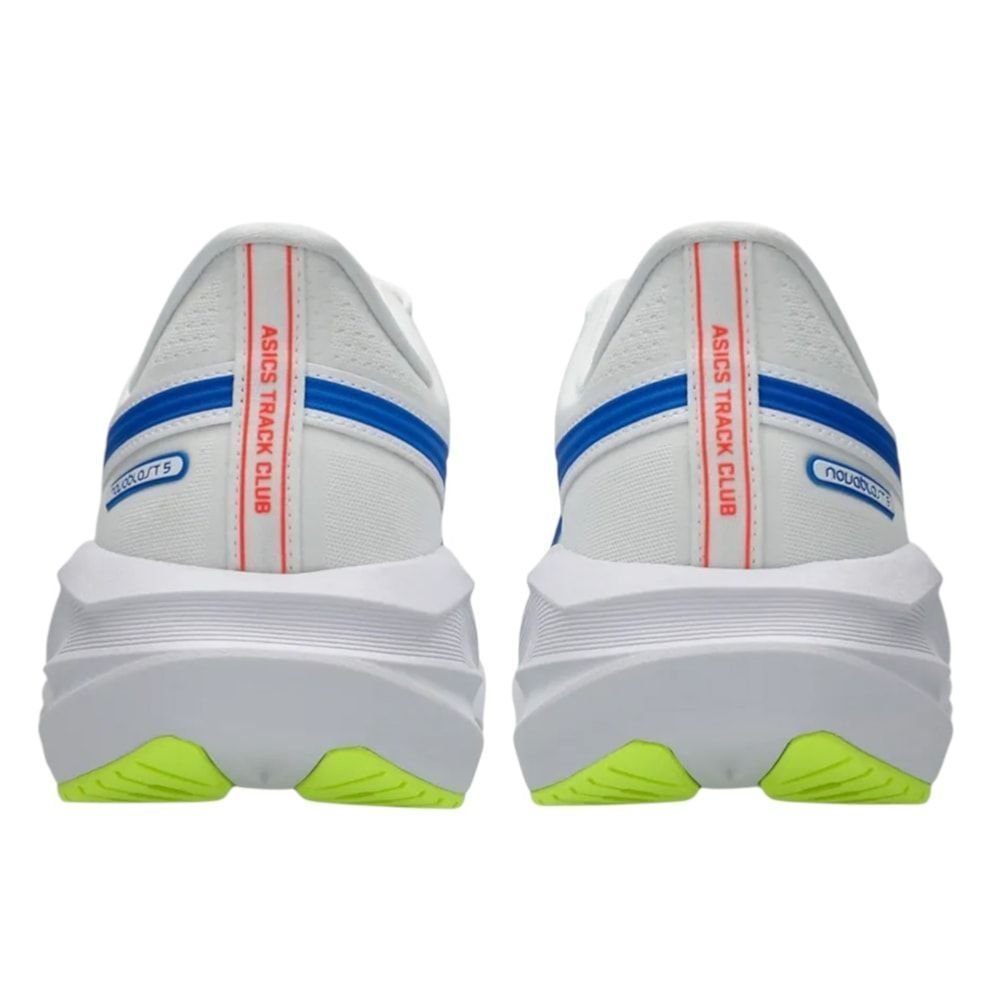 Tênis ASICS Novablast 5 ATC Feminino Branco/Azul 4