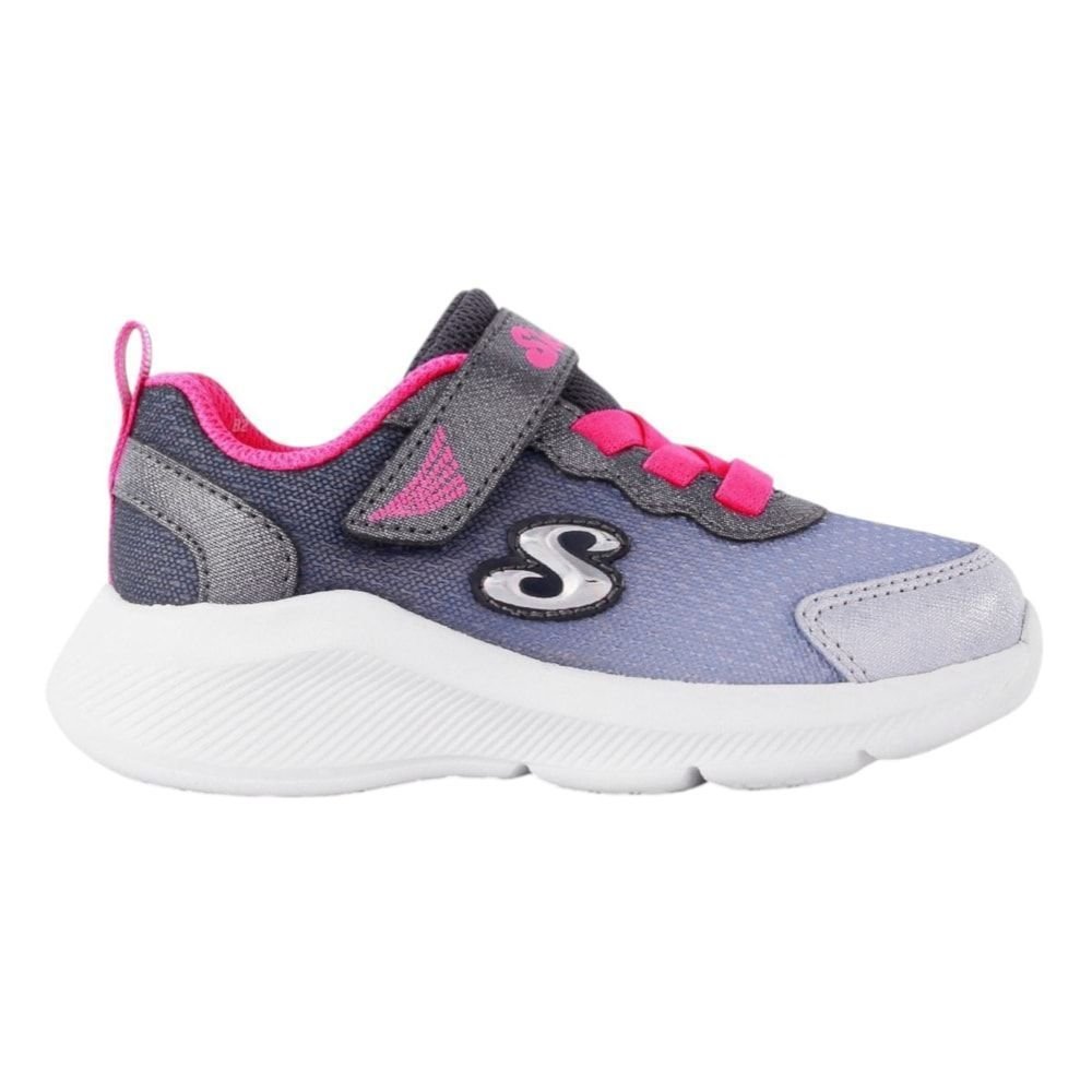 Tênis Skechers Sole Swifters Cutie Walk Juvenil Cinza 1