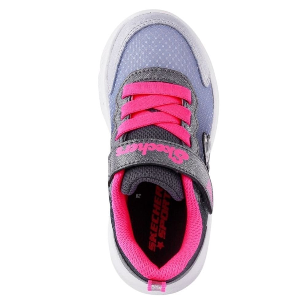 Tênis Skechers Sole Swifters Cutie Walk Infantil Cinza 4