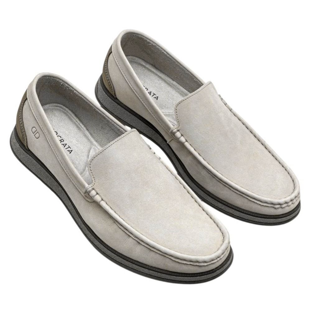 Mocassim Democrata Nash Masculino Bege 2