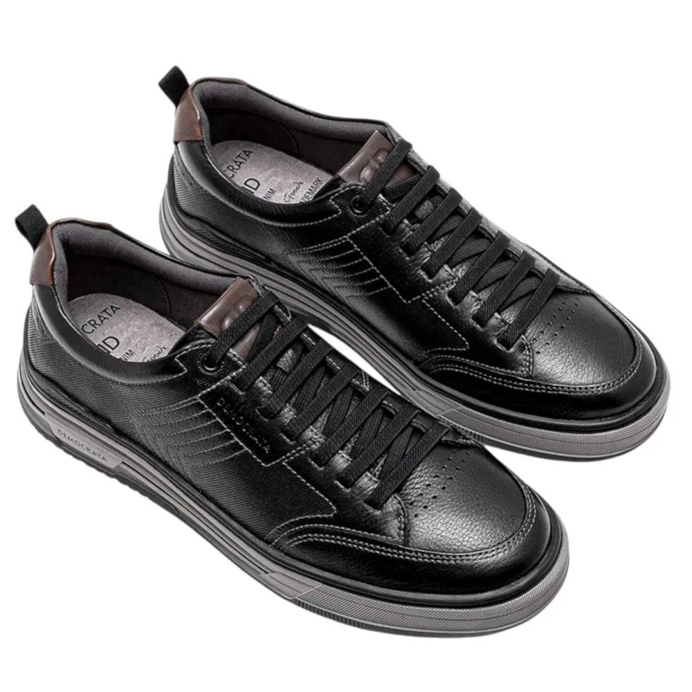 Sapatênis Democrata Denim Dylan Masculino Preto 2