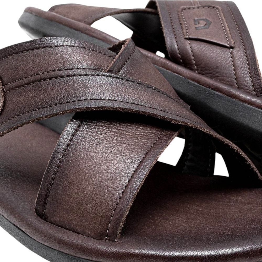 Chinelo Democrata Easy Zion Masculino Marrom 4