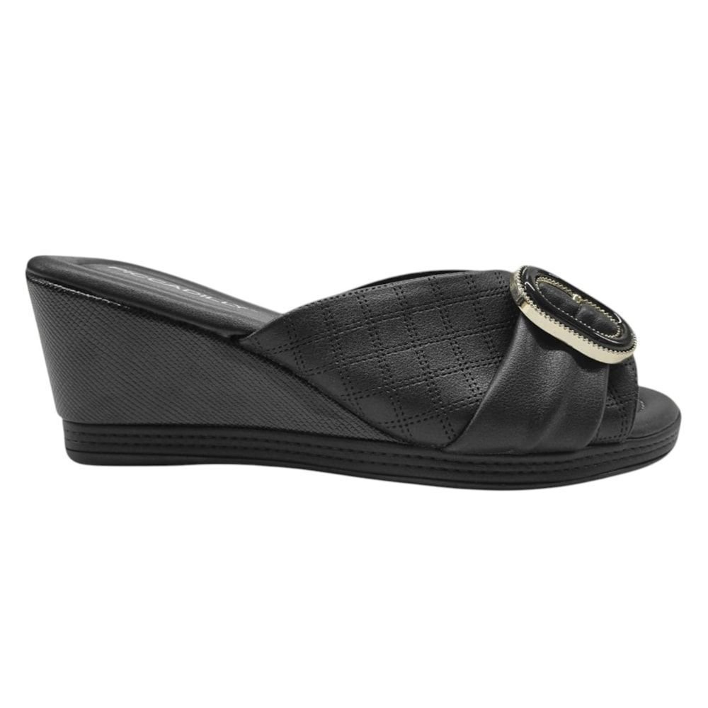 Tamanco Piccadilly Alice Anabela Feminino Preto 1