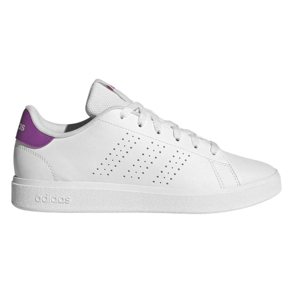 Tênis Adidas Advantage Base 2.0 Feminino Branco/Rosa 1