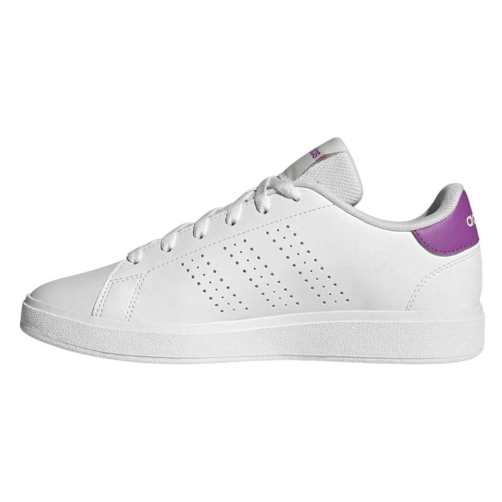 Tênis Adidas Advantage Base 2.0 Feminino Branco/Rosa 2