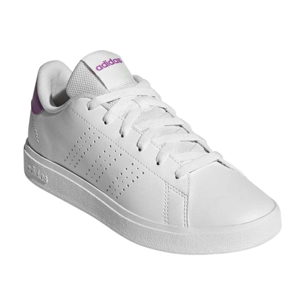 Tênis Adidas Advantage Base 2.0 Feminino Branco/Rosa 3