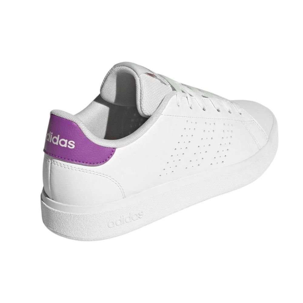 Tênis Adidas Advantage Base 2.0 Feminino Branco/Rosa 4