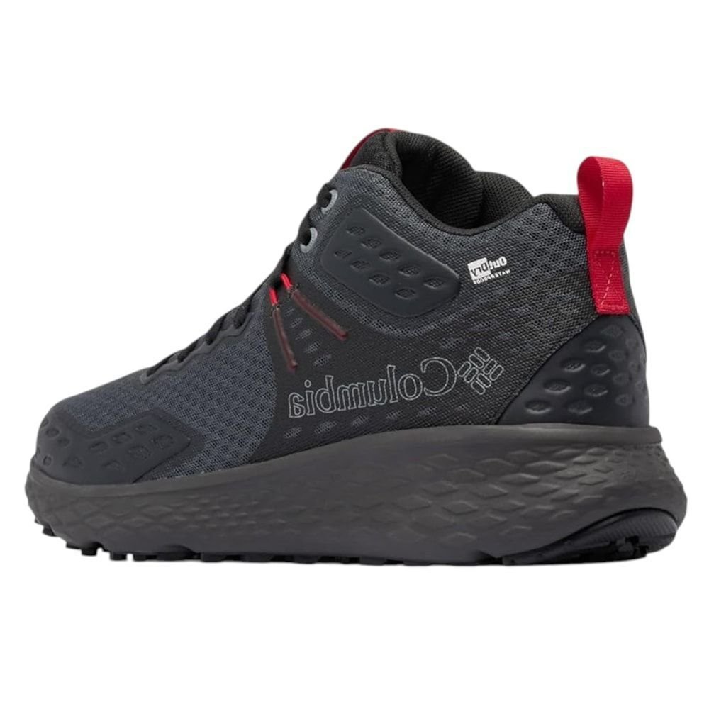 Bota Columbia Konos TRS OutDry Masculina Preto/Vermelho 2