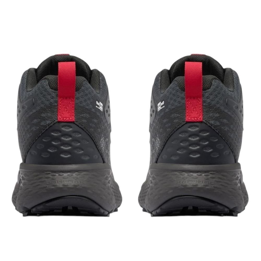 Bota Columbia Konos TRS OutDry Masculina Preto/Vermelho 4