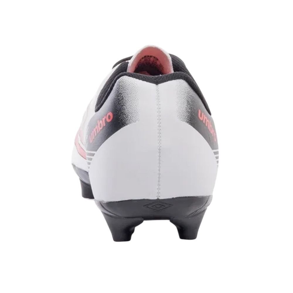 Chuteira Campo Umbro On Branco/Preto/Vermelho 4