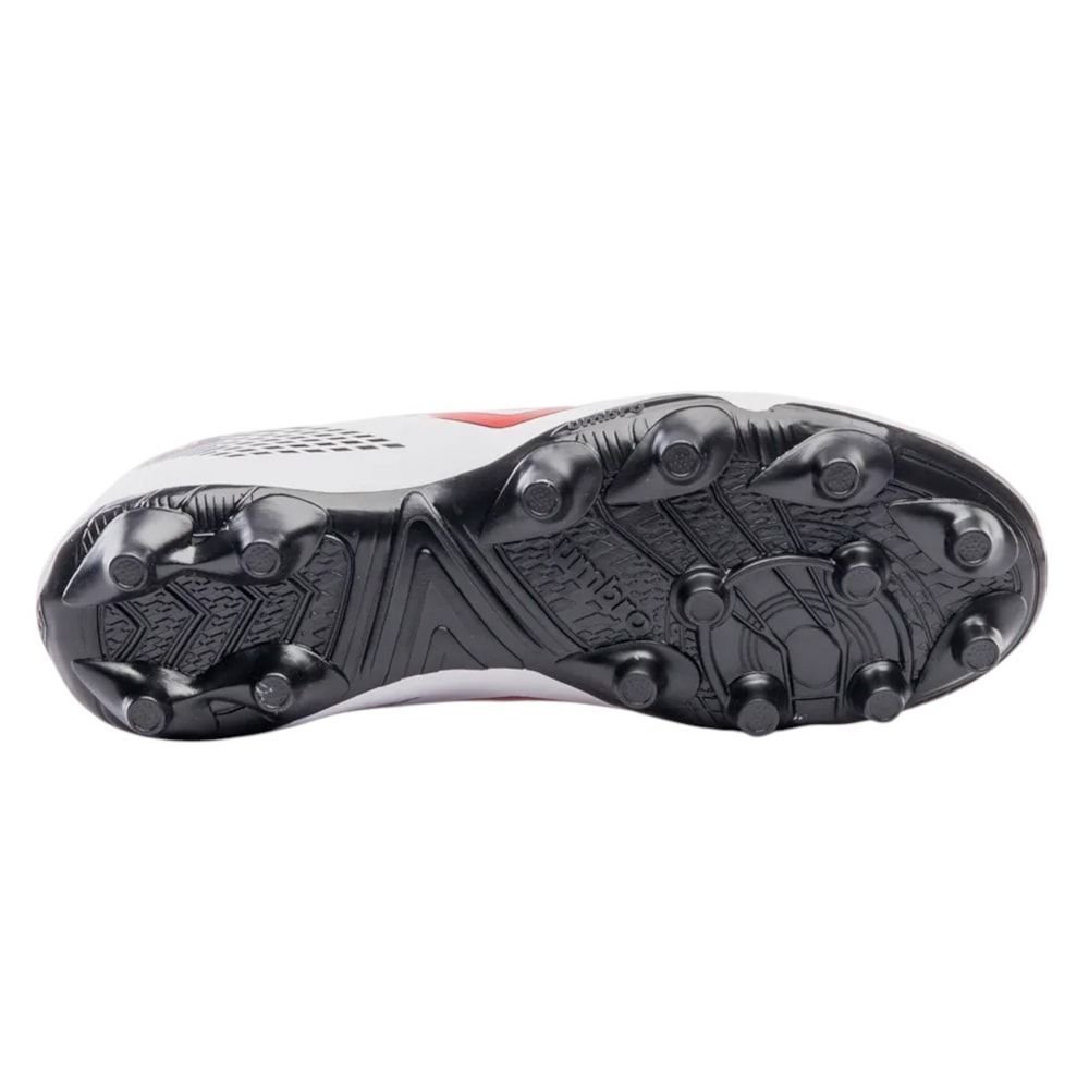 Chuteira Campo Umbro On Branco/Preto/Vermelho 6