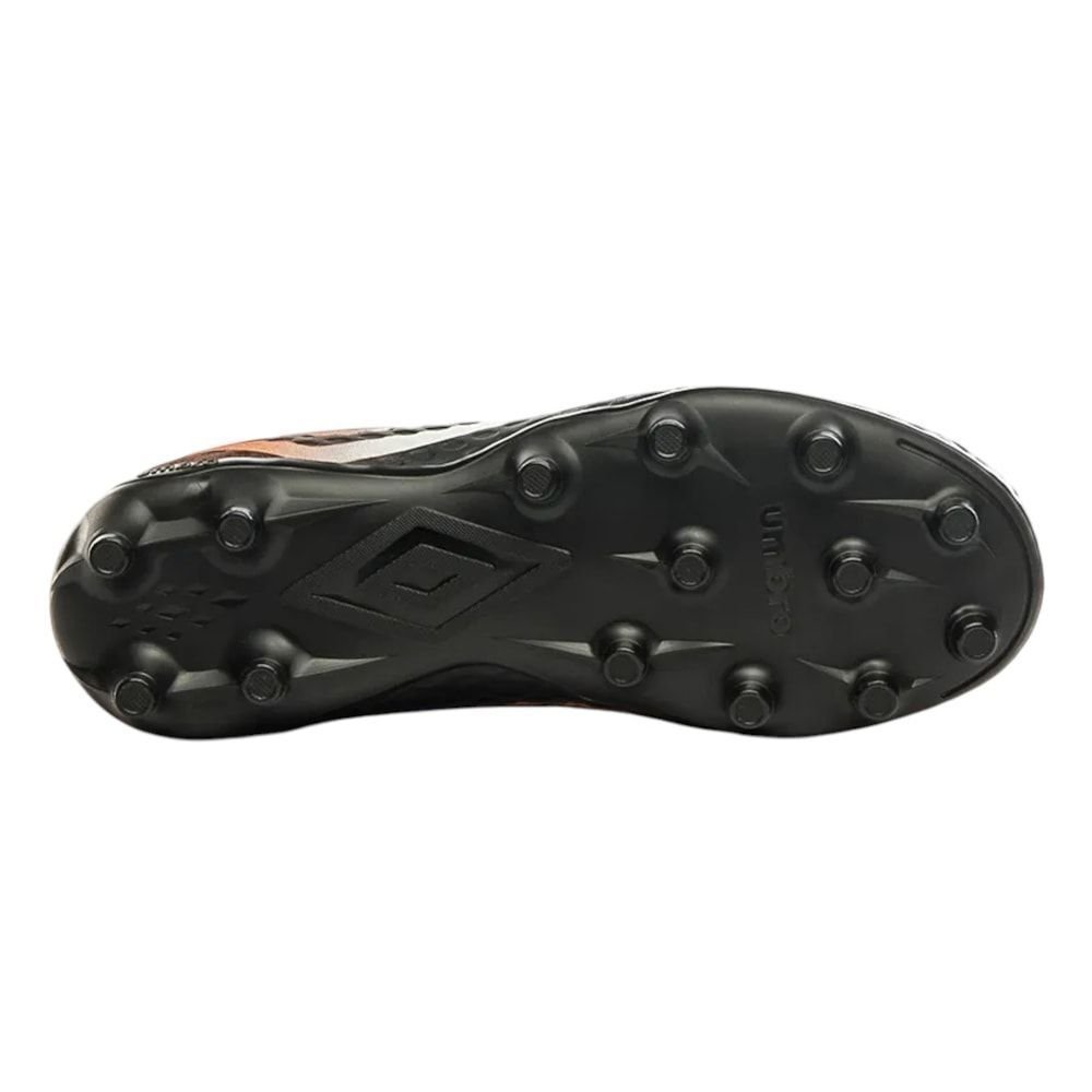 Chuteira Campo Umbro Warskin Infantil Preto/Laranja 6