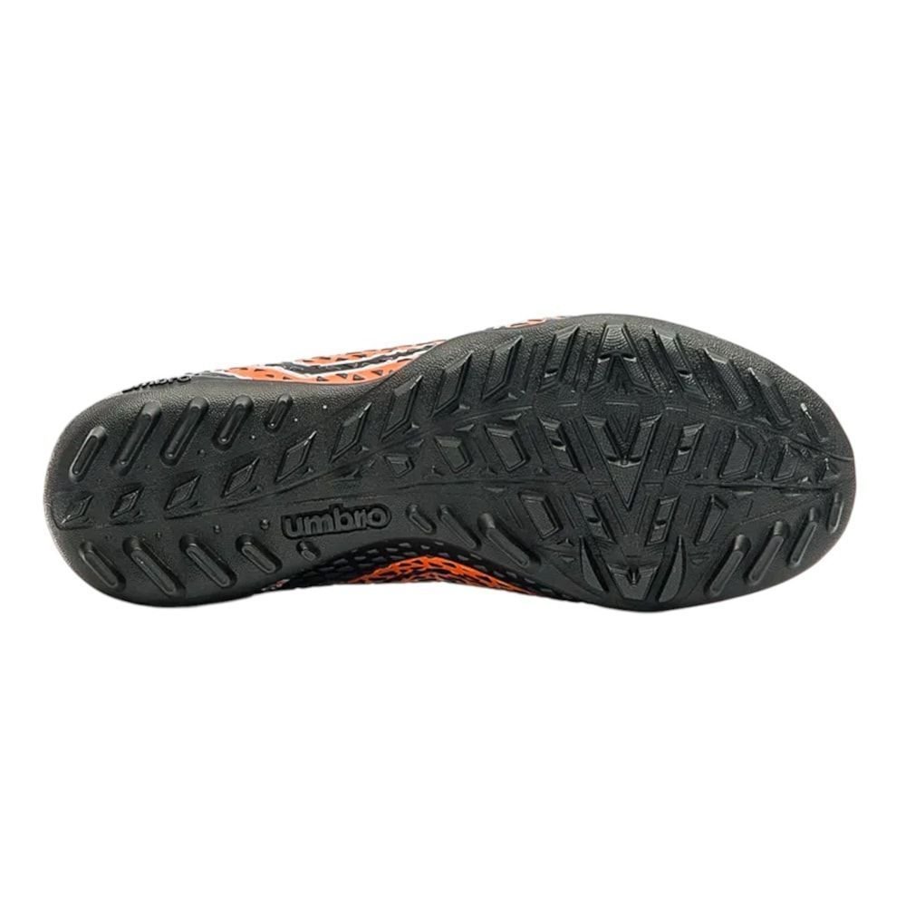 Chuteira Society Umbro Mutant Infantil Preto/Laranja 6