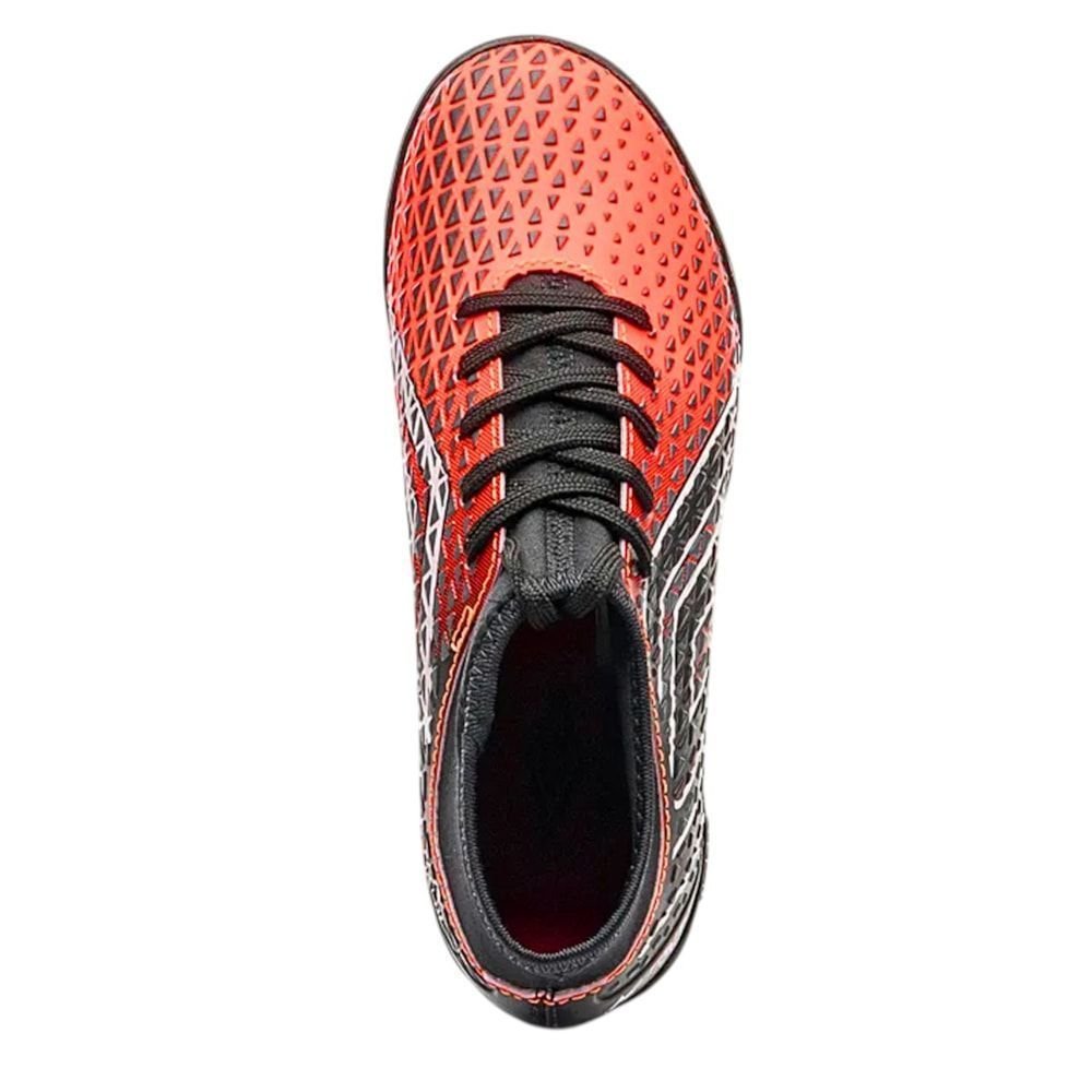 Chuteira Society Umbro Mutant Infantil Laranja/Preto 5