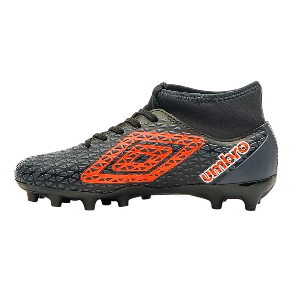 Chuteira Campo Umbro Mutant Infantil Preto/Laranja 2