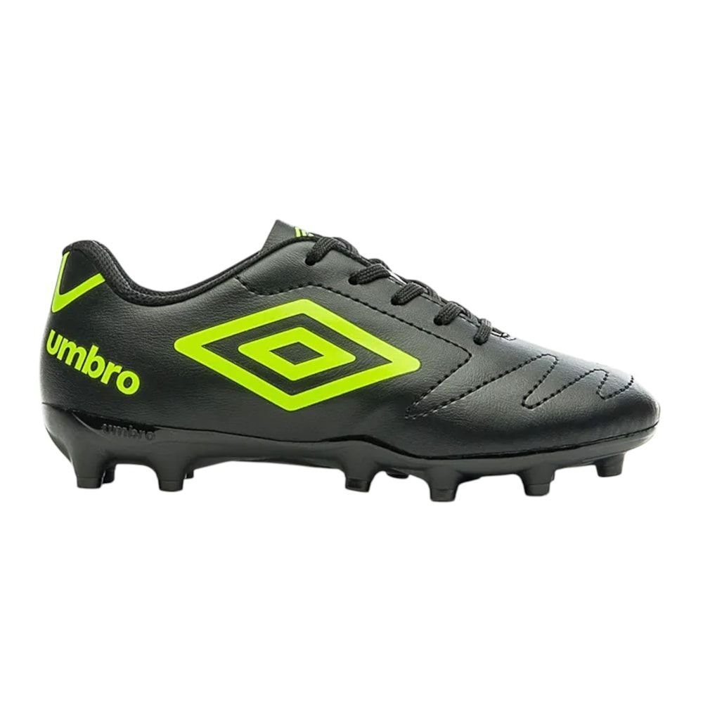 Chuteira Campo Umbro Class 2.2 Infantil Preto/Verde 1