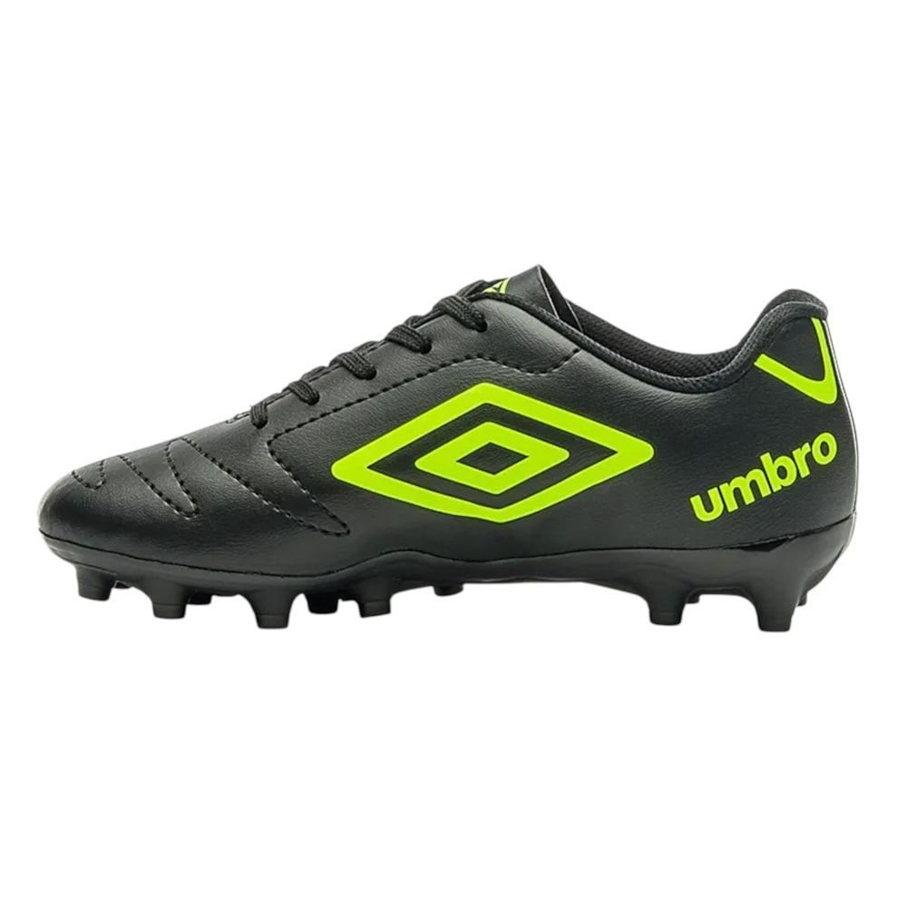 Chuteira Campo Umbro Class 2.2 Infantil Preto/Verde 2