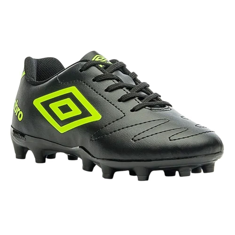 Chuteira Campo Umbro Class 2.2 Infantil Preto/Verde 3