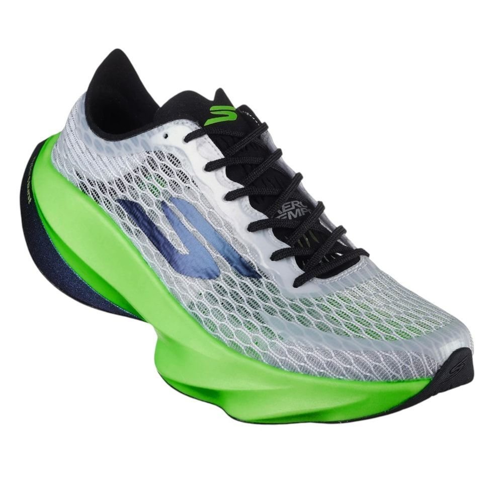 Tênis Skechers Aero Tempo Masculino Branco/Azul/Verde 3