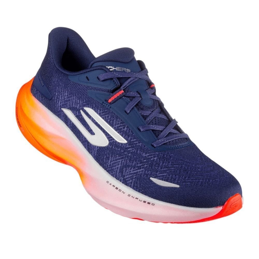 Tênis Skechers SKX Aero Spark Masculino Marinho/Laranja 3