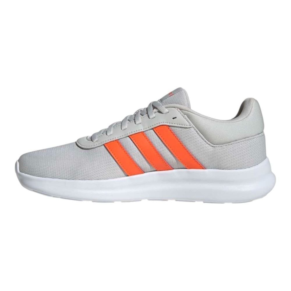 Tênis Adidas Lite Racer 4.0 Masculino Cinza/Laranja 2