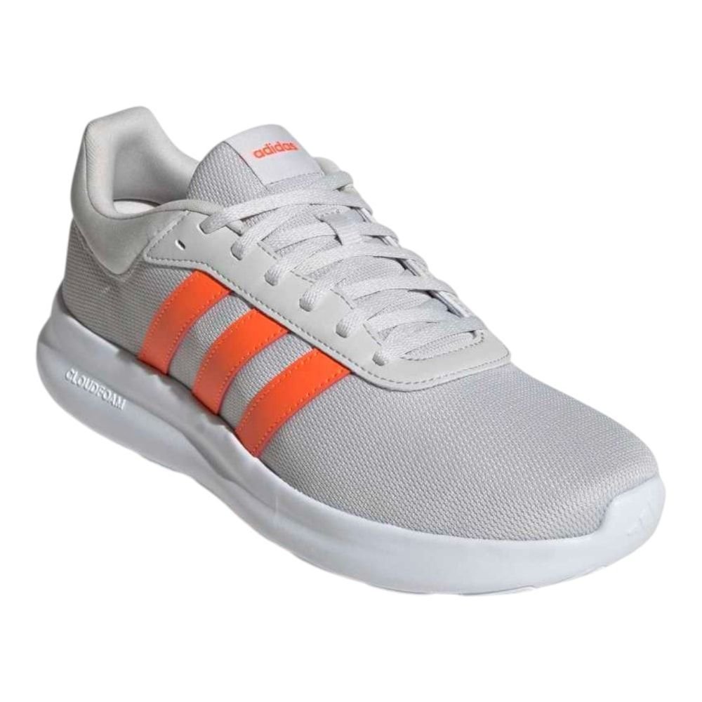 Tênis Adidas Lite Racer 4.0 Masculino Cinza/Laranja 3