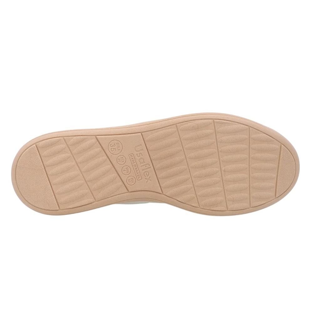 Tênis Usaflex Básico Feminino Bege 4