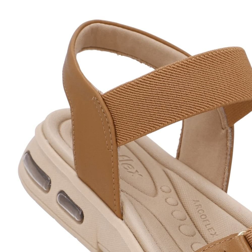 Sandália Usaflex Elástico Feminina Marrom 5