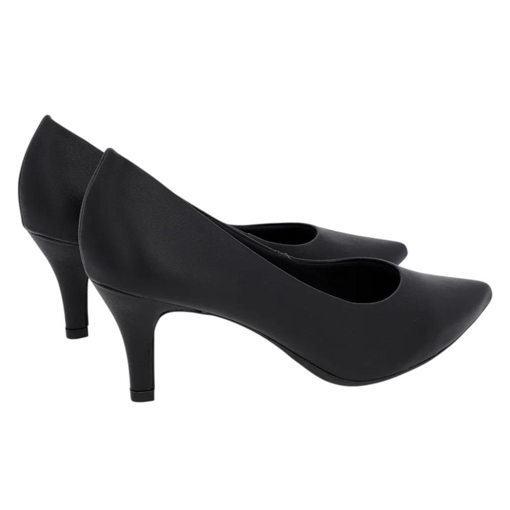 Scarpin Usaflex Salto Médio Feminino Preto 3