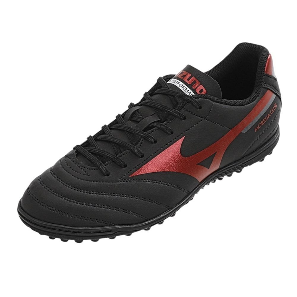 Chuteira Society Mizuno Morelia Club AS Preto/Vermelho 3