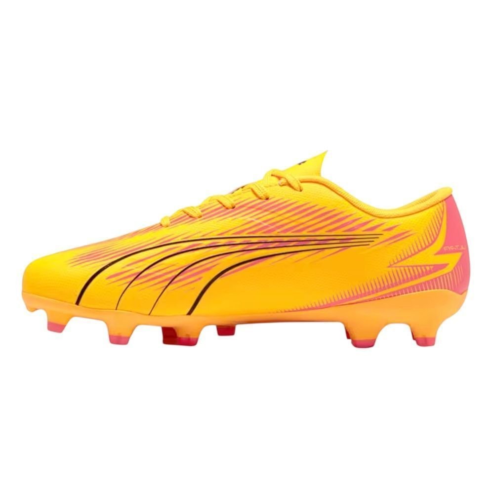 Chuteira Campo Puma Ultra Play FG/AG BDP Infantil Amarelo 2