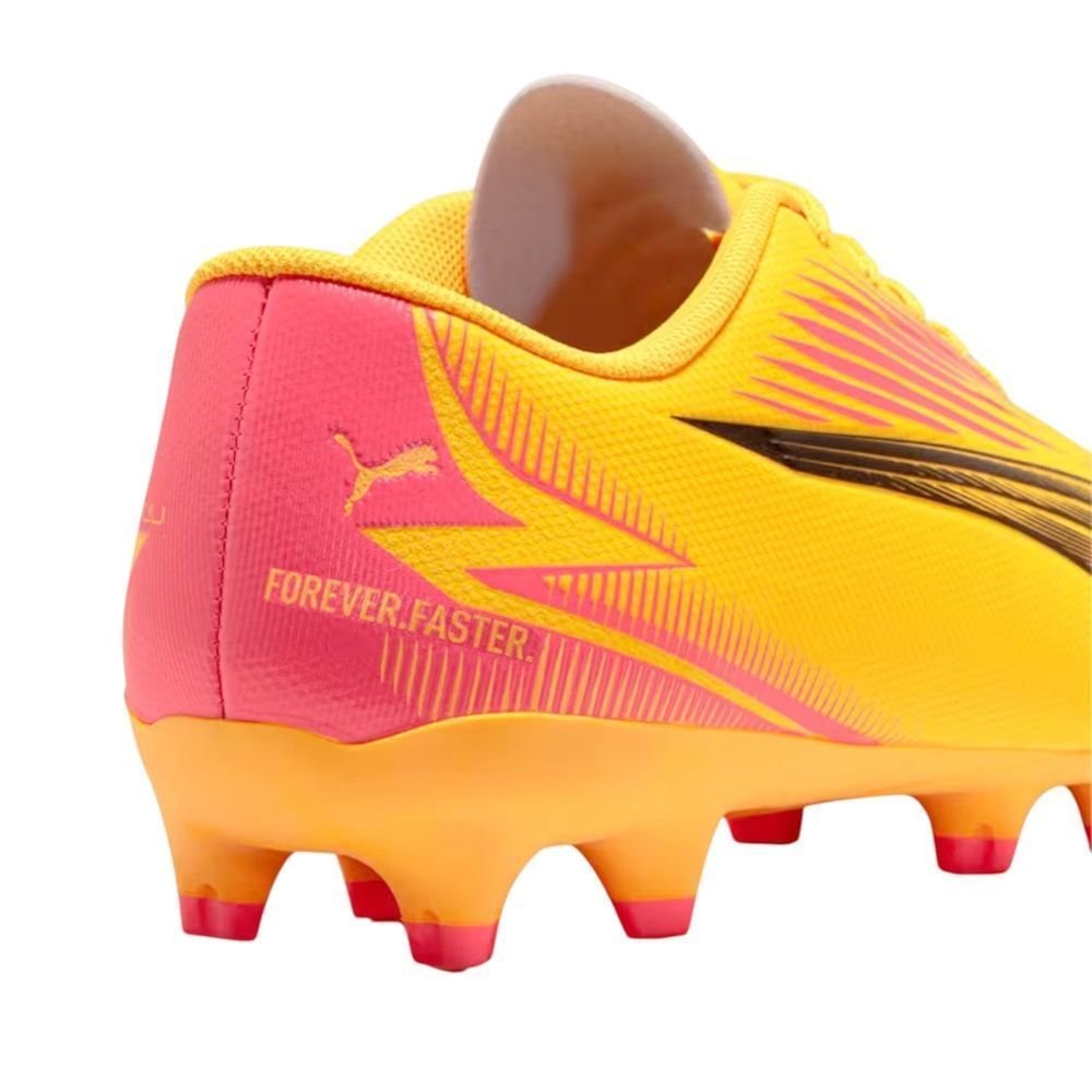 Chuteira Campo Puma Ultra Play FG/AG BDP Infantil Amarelo 3