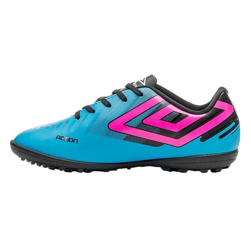 Chuteira Society Umbro Action Infantil Azul 2