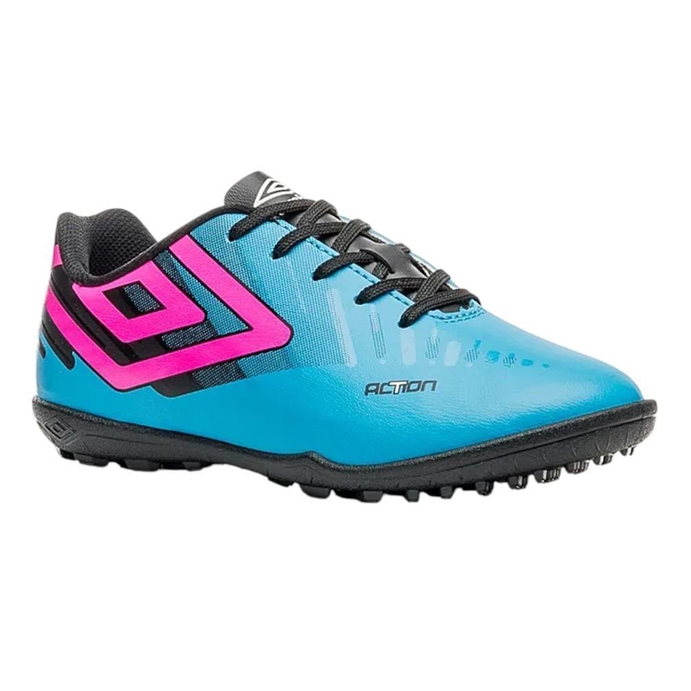 Chuteira Society Umbro Action Infantil Azul 3
