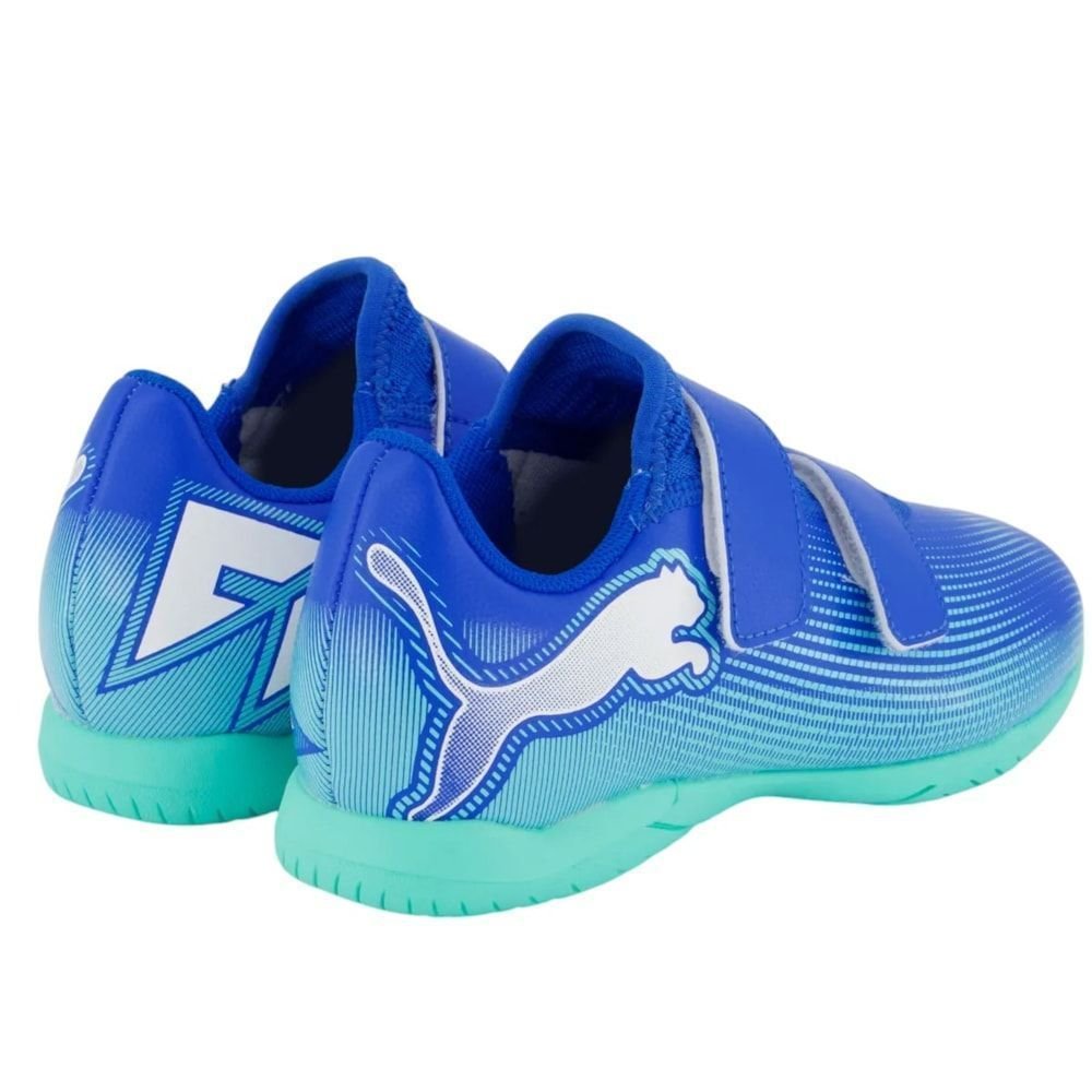 Chuteira Futsal Puma Future 7 Play IT V PS Infantil Azul 3