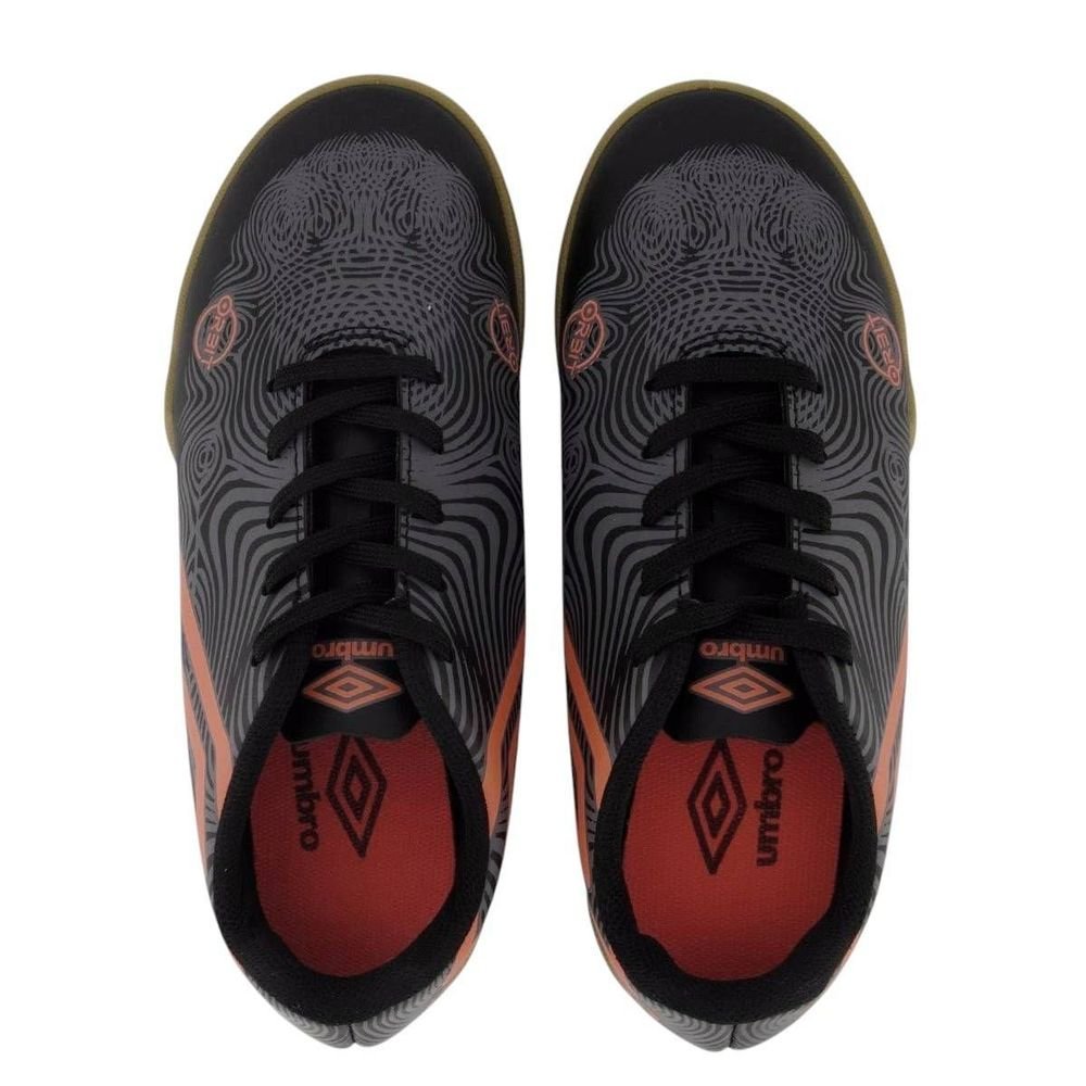 Chuteira Futsal Umbro Orbit Infantil Cinza 4