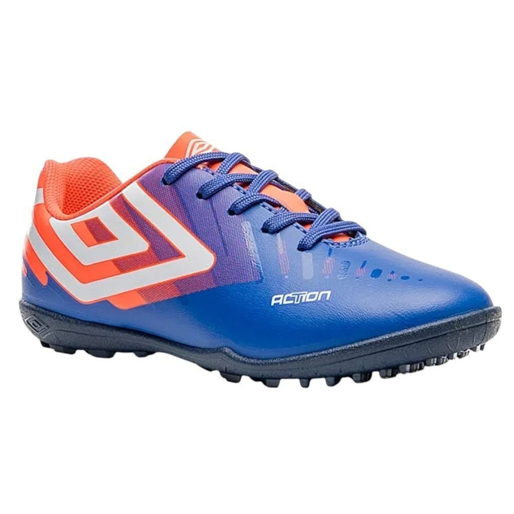 Chuteira Society Umbro Action Infantil Azul 3