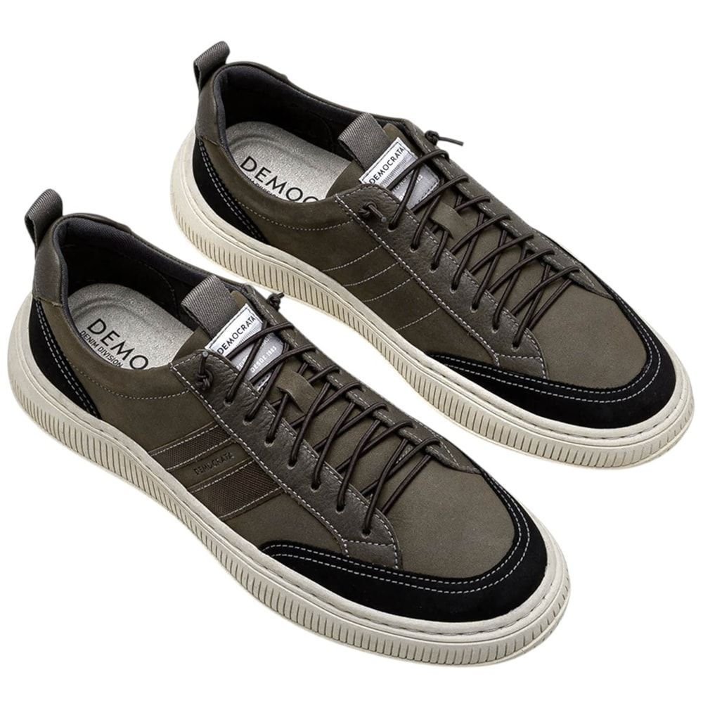 Sapatênis Democrata Denim Vibe Masculino Marrom 2