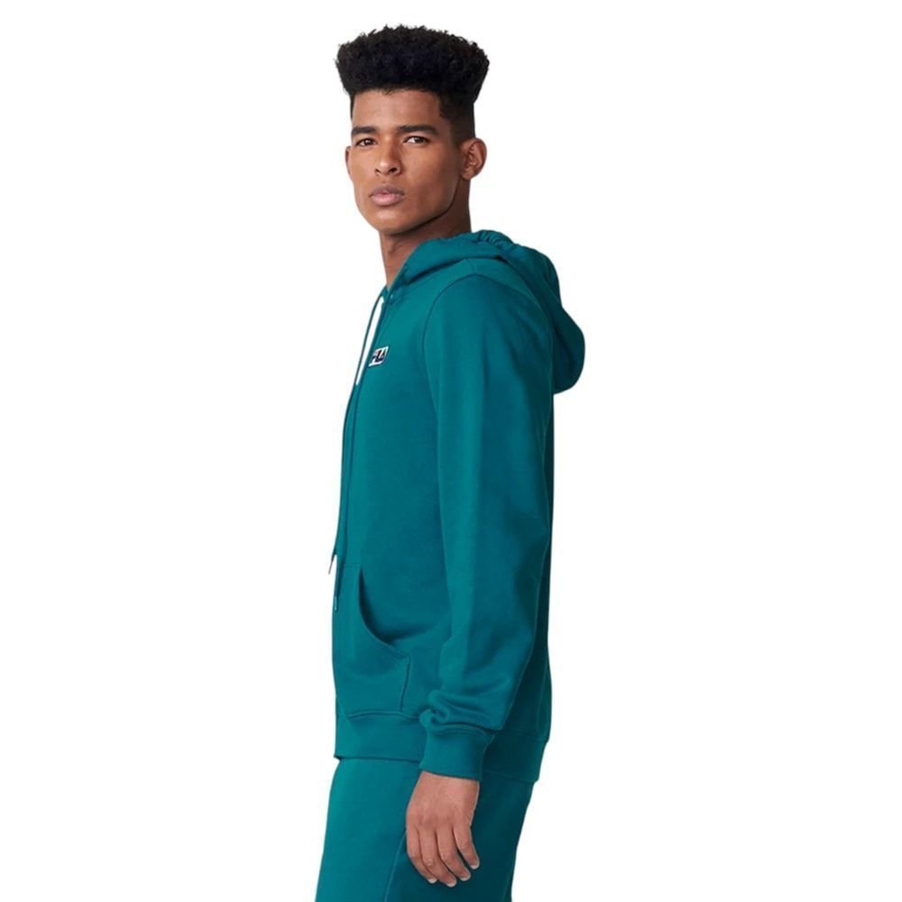 Jaqueta Fila Essencial Com Capuz Masculina Verde 2