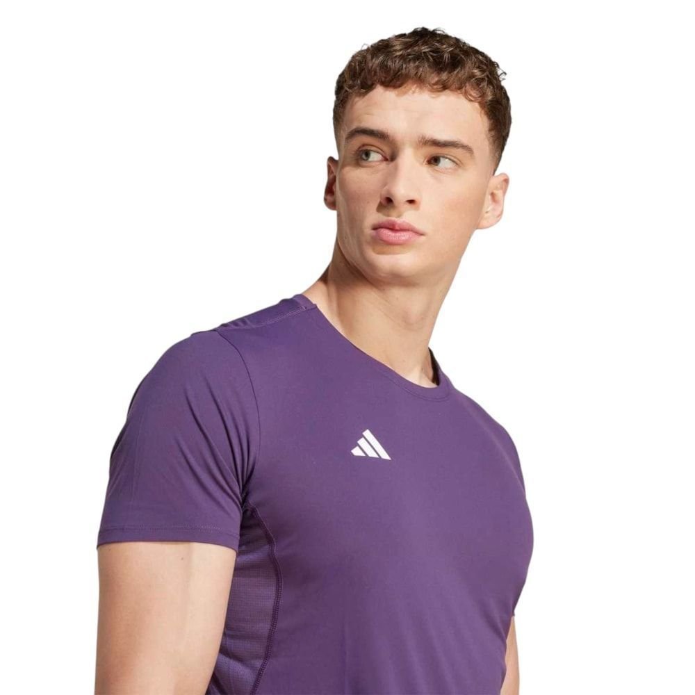 Camiseta Adidas Adizero Essentials Masculina Roxo 3