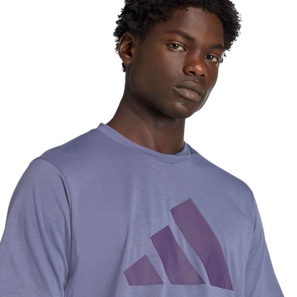 Camiseta Adidas Big Logo Essentials Masculina Roxo 3