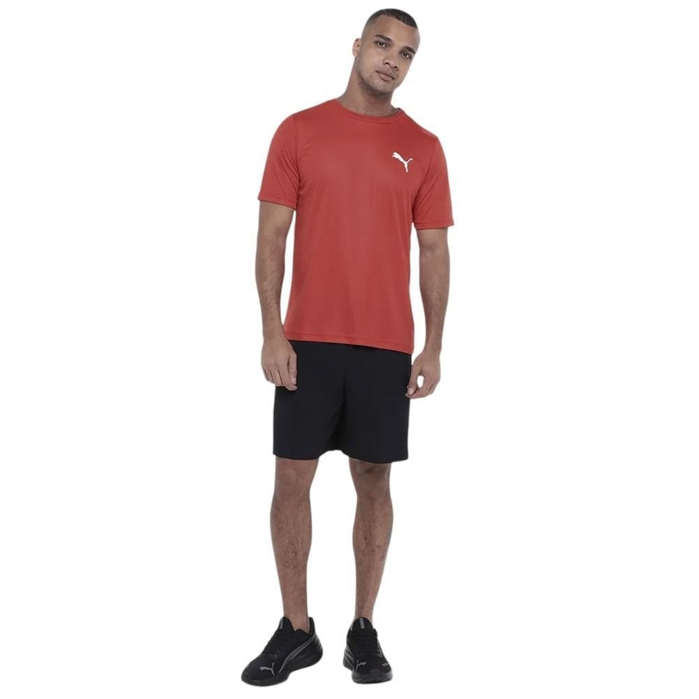 Camiseta Puma Ess Small Logo Poly Masculina Vermelho 4