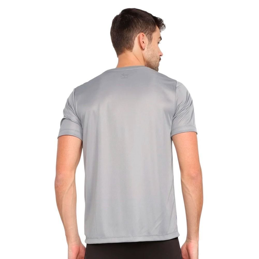 Camiseta Puma Ess Small Logo Poly Masculina Cinza 2