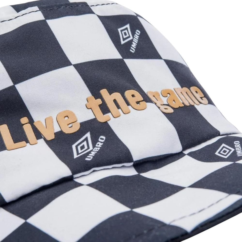 Chapéu Umbro Bucket Chess Waves Preto/Branco 3