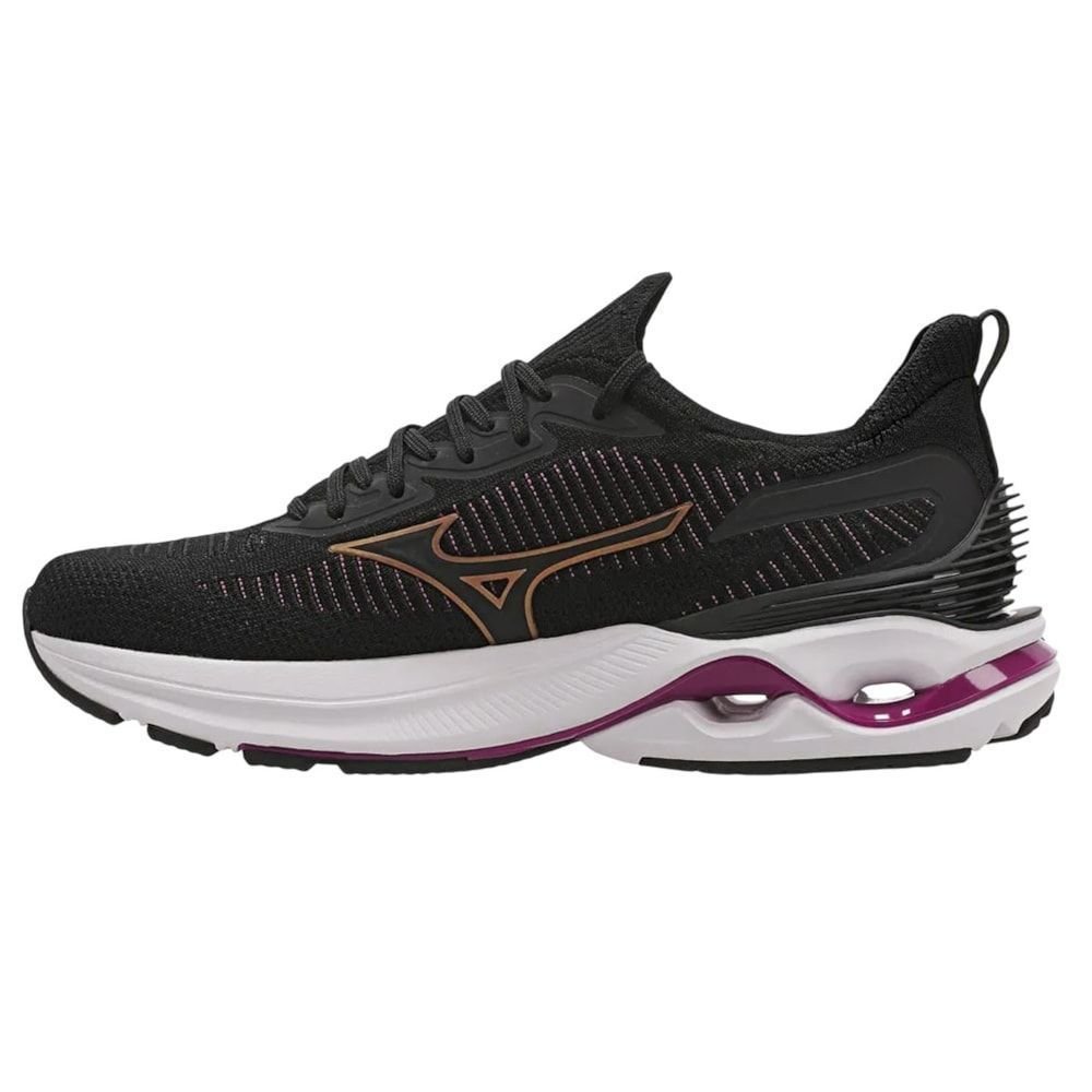 Tênis Mizuno Wave Mirai 7 Feminino Preto 2