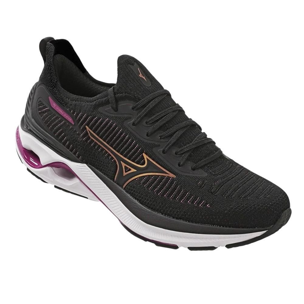 Tênis Mizuno Wave Mirai 7 Feminino Preto 3