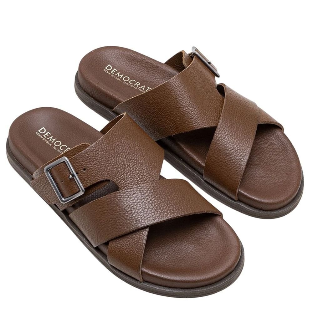 Sandália Democrata Dock Masculina Marrom 2